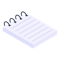 Cuaderno Bloc De Notas Asistencia Manual Icono