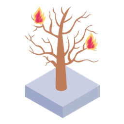 Brennender Baum  Symbol