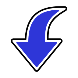 Down Arrow  Icon