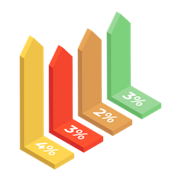 Gráfico de barras  Ícone