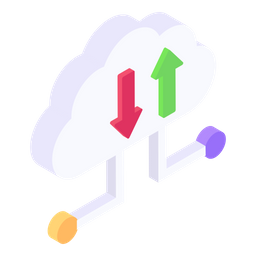 Cloud Data Transfer  Icon