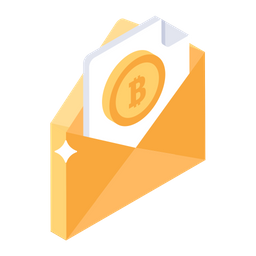 Bitcoin Email  Icon