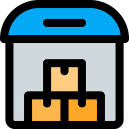 Airport Warehouse Boxes  Icon