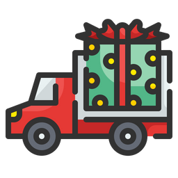 Geschenk-Lieferwagen  Symbol