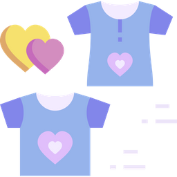 Camiseta de casal  Ícone