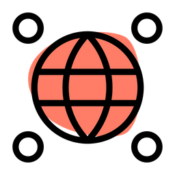 Global Location  Icon