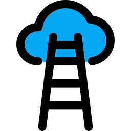 Cloud Stairs  Icon