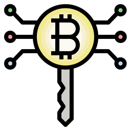 Bitcoin-Schlüssel  Symbol