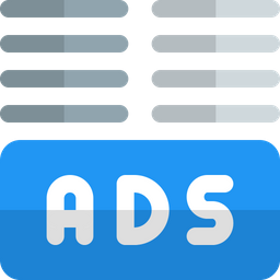 Ads Bottom Margin  Icon