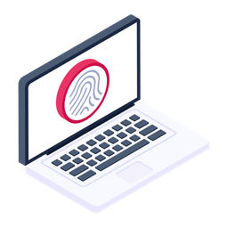 Biometric Laptop  Icon