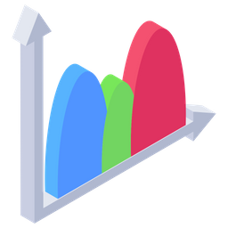 Gráfico de curva  Ícone