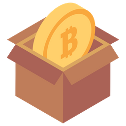 Caja de bitcoins  Icono