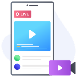 Live Streaming  Icon