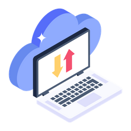 Cloud Data Transfer  Icon