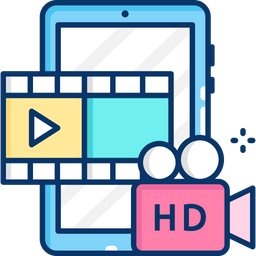 Vídeo em alta definição  Ícone
