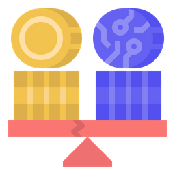 Risiko digitaler Vermögenswerte  Symbol