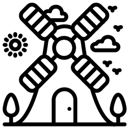 Luftmühle  Symbol