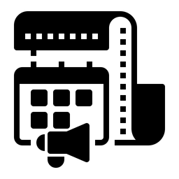 Werbemitteldisposition  Symbol