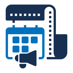 광고 미디어 스케줄링  아이콘