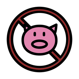 Proibição de porco  Ícone