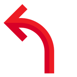 Left Curve  Icon