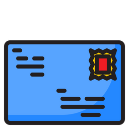 Envelop Stamp  Icon