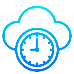 Cloud Time  Icon