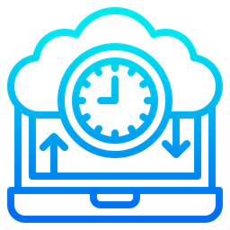 Cloud Clock  Icon