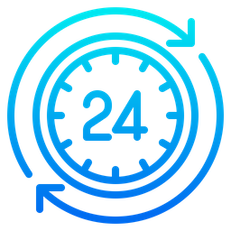 24 Hours Clock  Icon