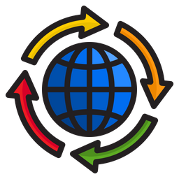 Globaler Transfer  Symbol