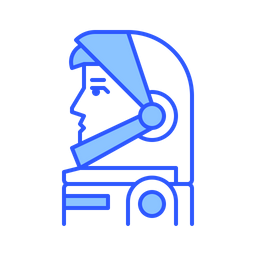 Astronauten-Integral- und Profilhelm  Symbol