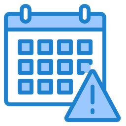 Calendar Warning  Icon