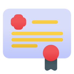 Healthy Certificate  Icon