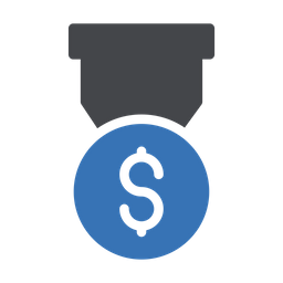 Dollar Badge  Icon