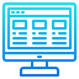 Computer Layout  Icon