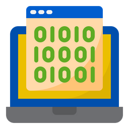 Binary Coding  Icon