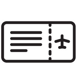 비행기표  아이콘
