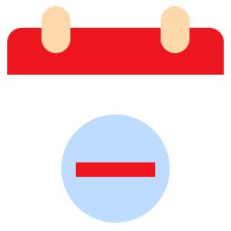 Delete Calendar  Icon