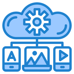 Cloud Media Management  Icon