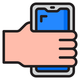 Holding Smartphone  Icon