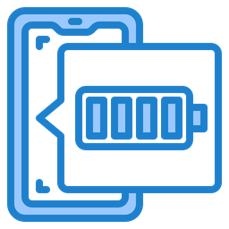 Bateria cheia no celular  Ícone