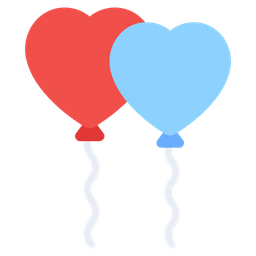 Heart Balloons  Icon