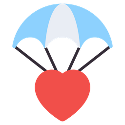 Heart Parachute  Icon