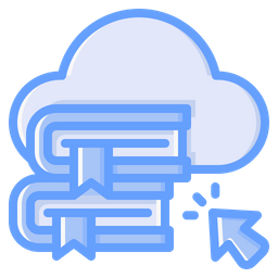 Cloud Library  Icon