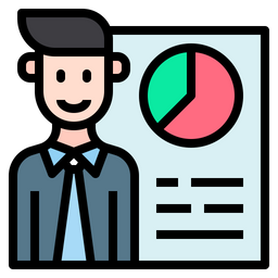 Employee Graph  Icon