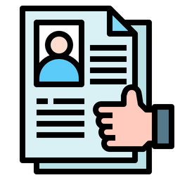 Employee Resume  Icon