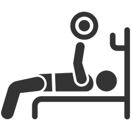 Bench press exercise  Icon