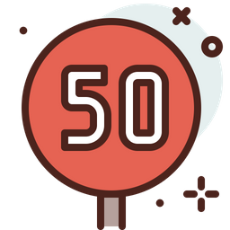 50 Km  Icon