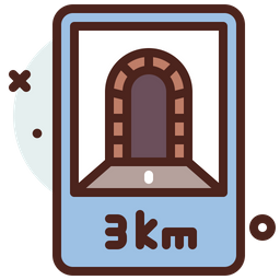 3 Km Tunnel  Icon