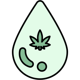 Cannabis-Tropfen  Symbol